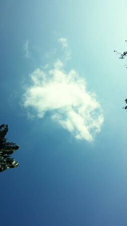 cloud in blue skyの写真素材