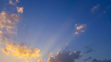 cloud before sunset skyの写真素材