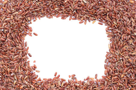 New varieties of brown rice close-upの写真素材