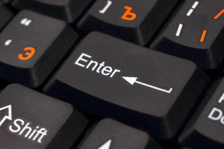 Keyboard of laptop closeupの写真素材