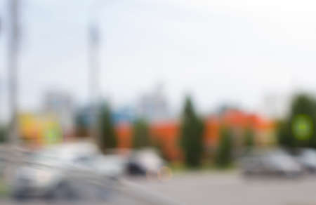 blurred picture of the urban landscapeの写真素材