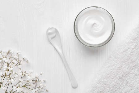 Anti wrinkle cosmetic cream aging skincare product moisture beauty care and wellness spa dermatology...