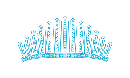 Tiara Line Art Illustrationの写真素材