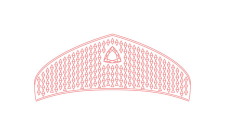 Tiara Line Drawing Illustration 12の写真素材