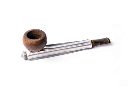 Old tobacco pipeの写真素材