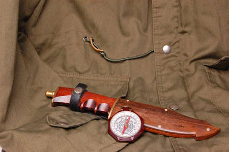 boy scouts compass and hunting knife