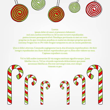 hand drawn christmas backgroundのイラスト素材