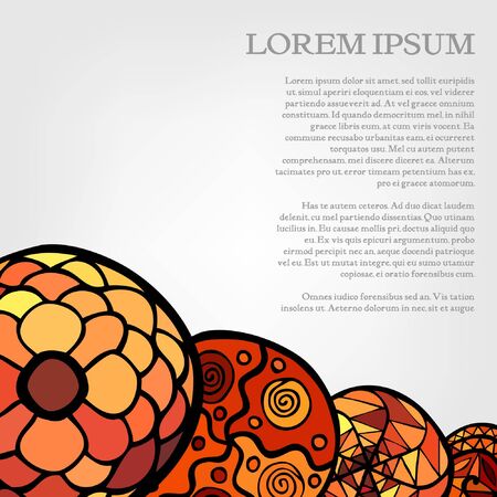 hand drawn ethnic backgroundのイラスト素材