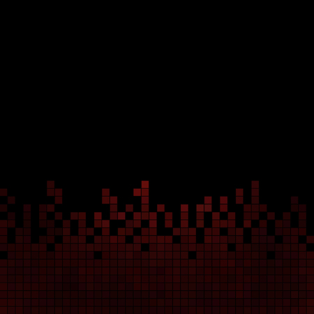 abstract square pixel mosaic backgroundのイラスト素材
