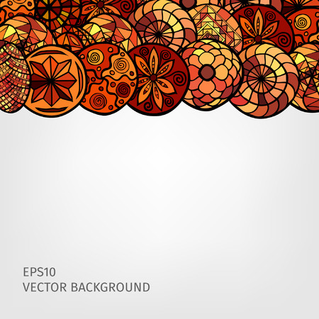 hand drawn ethnic backgroundのイラスト素材