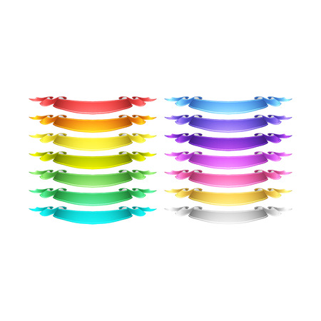 ribbons setのイラスト素材