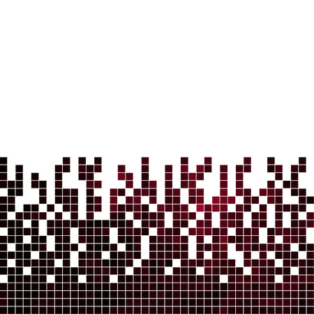 abstract vector square pixel mosaic backgroundのイラスト素材