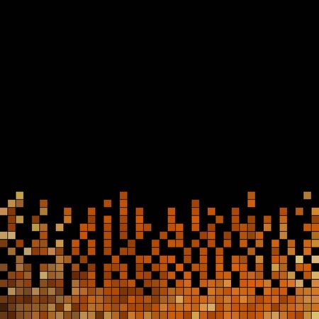 abstract vector square pixel mosaic backgroundのイラスト素材