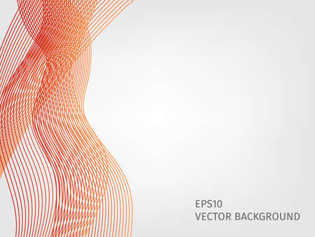 abstract vector waved line backgroundのイラスト素材