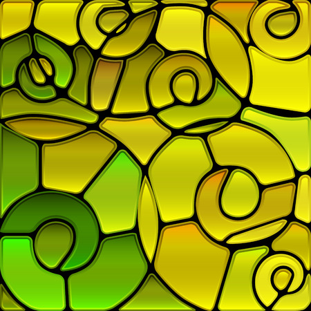 abstract vector stained-glass mosaic backgroundのイラスト素材