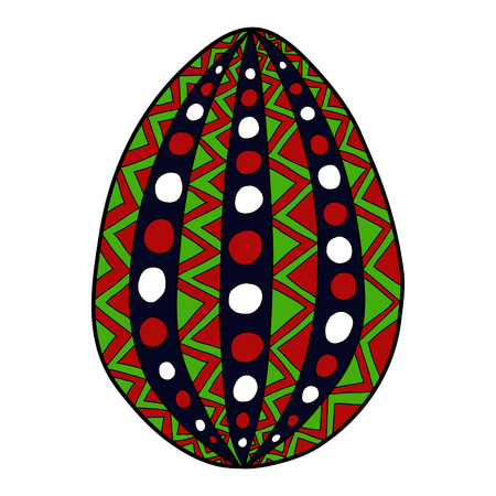 isolated vector doodle easter eggのイラスト素材