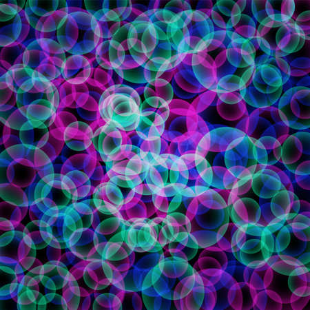 abstract vector glowing background with bright circles
