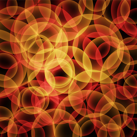abstract vector glowing background with bright circlesのイラスト素材