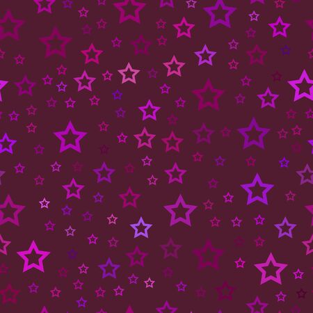 bright colored vector seamless pattern with chaotic starsのイラスト素材