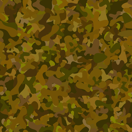 Abstract vector chaotic spotted seamless pattern - green and brownのイラスト素材