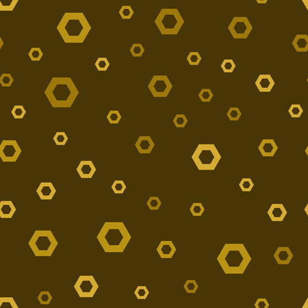 vector seamless pattern - yellow hexagonsのイラスト素材