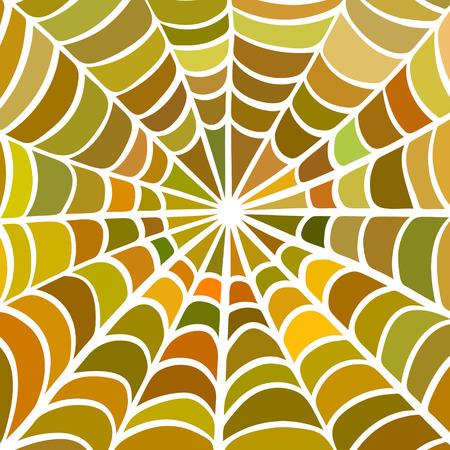 Abstract vector stained-glass mosaic background - green and yellowのイラスト素材