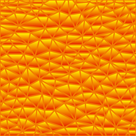 abstract vector stained-glass triangle mosaic background - orangeのイラスト素材
