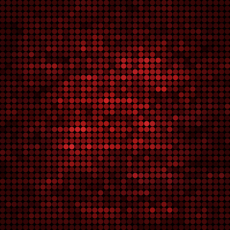abstract vector colored round dots background - redのイラスト素材