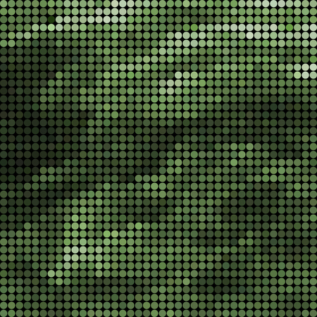 abstract vector colored round dots background - greenのイラスト素材
