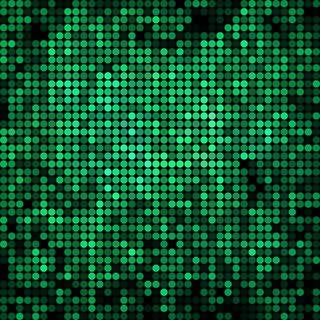 abstract vector colored round dots background - greenのイラスト素材