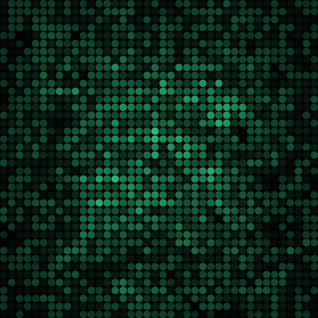 abstract vector colored round dots background - greenのイラスト素材