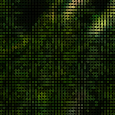 abstract vector colored round dots background - greenのイラスト素材