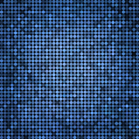 abstract vector colored round dots background - blueのイラスト素材