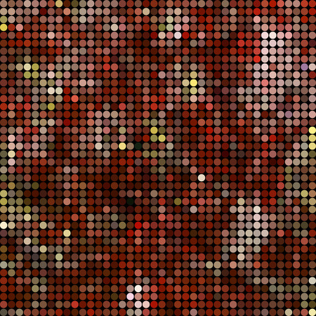 abstract vector colored round dots background - redのイラスト素材