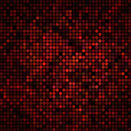 abstract vector colored round dots background - redのイラスト素材