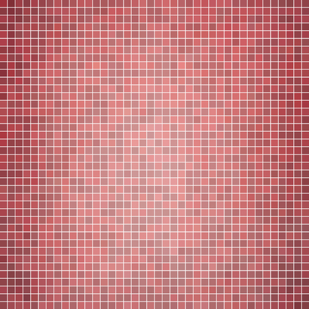 abstract vector square pixel mosaic background - redのイラスト素材