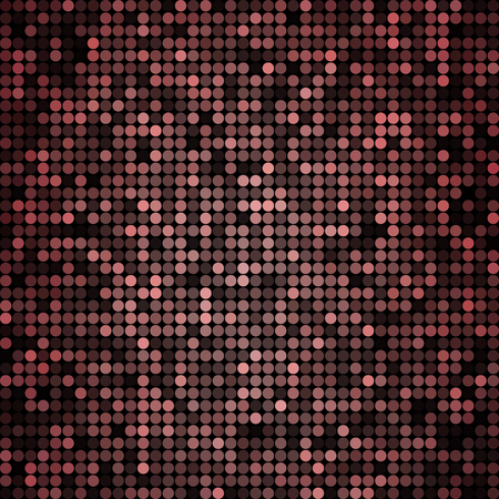 abstract vector colored round dots background - redのイラスト素材
