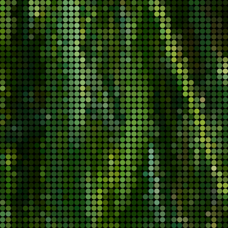 abstract vector colored round dots background - greenのイラスト素材