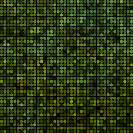 abstract vector colored round dots background - greenのイラスト素材