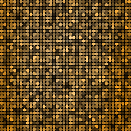 abstract vector colored round dots background - yellowのイラスト素材
