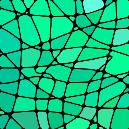 Stained-glass mosaic bright greenのイラスト素材