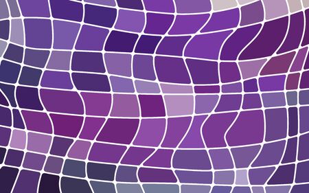 abstract vector stained-glass mosaic background - purple and violetのイラスト素材