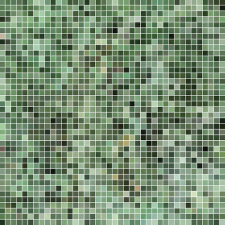 Illustration for abstract vector square pixel mosaic background - green - Royalty Free Image