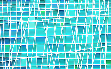 abstract vector stained-glass mosaic background - light blue