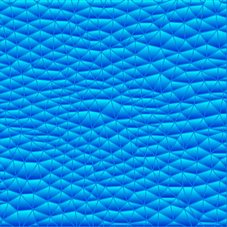 abstract vector stained-glass triangle mosaic background - blueのイラスト素材