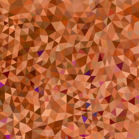 abstract vector geometric triangle background - orange and brownのイラスト素材