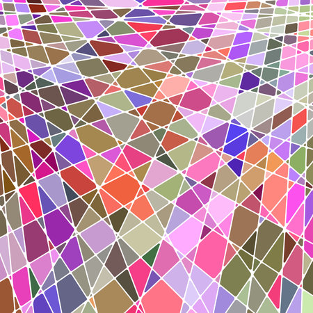 abstract vector stained-glass mosaic background - pink and greenのイラスト素材
