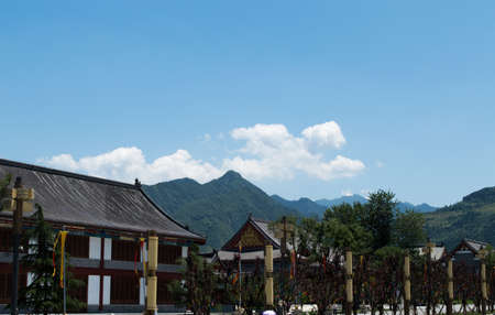 landscape near the Qin Mountainの写真素材