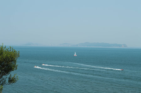 beautiful view at Yantai, Chinaの写真素材