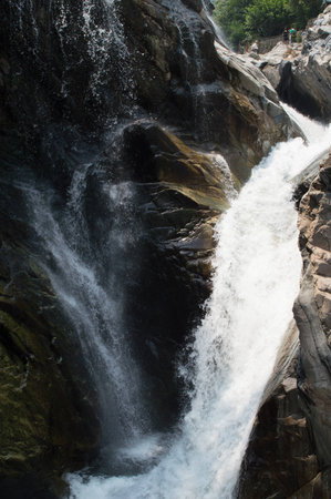 Scenery of waterfall, Qinling